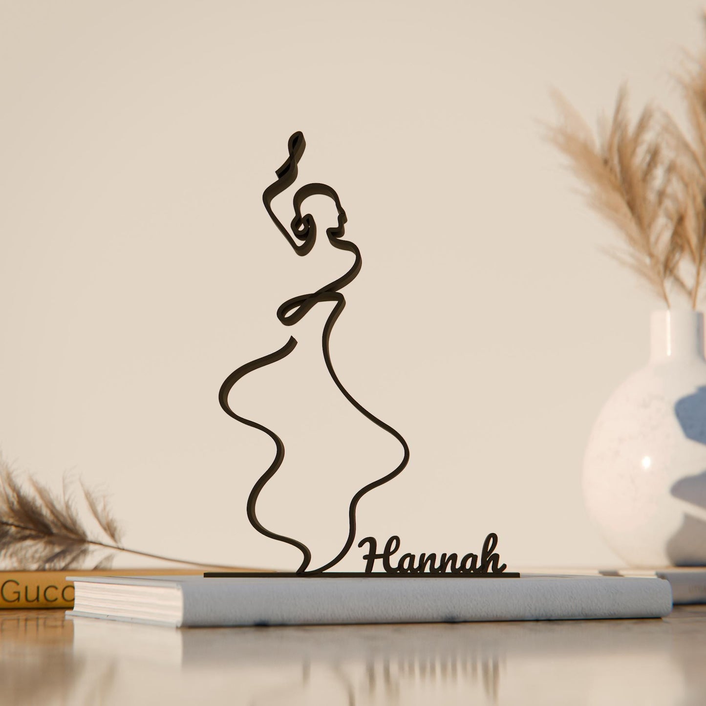 Flamenco Dancer - Customized Line Art Figure
