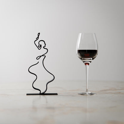 Flamenco Dancer - Customized Line Art Figure