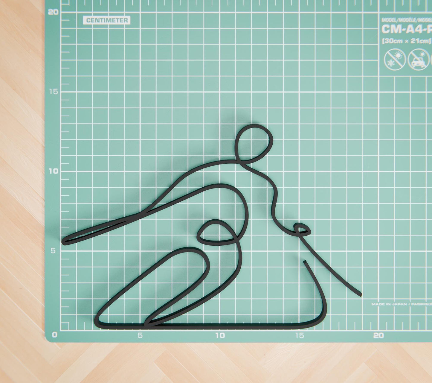 Skier - Customized Line Art Figure