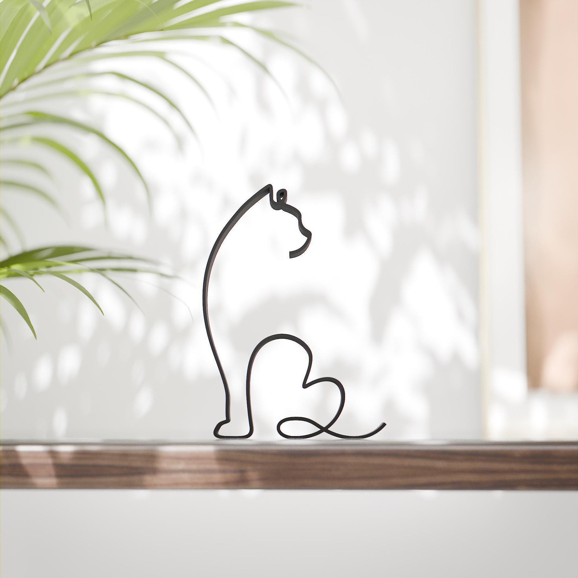 Persian Cat 02 - Line Art Figure