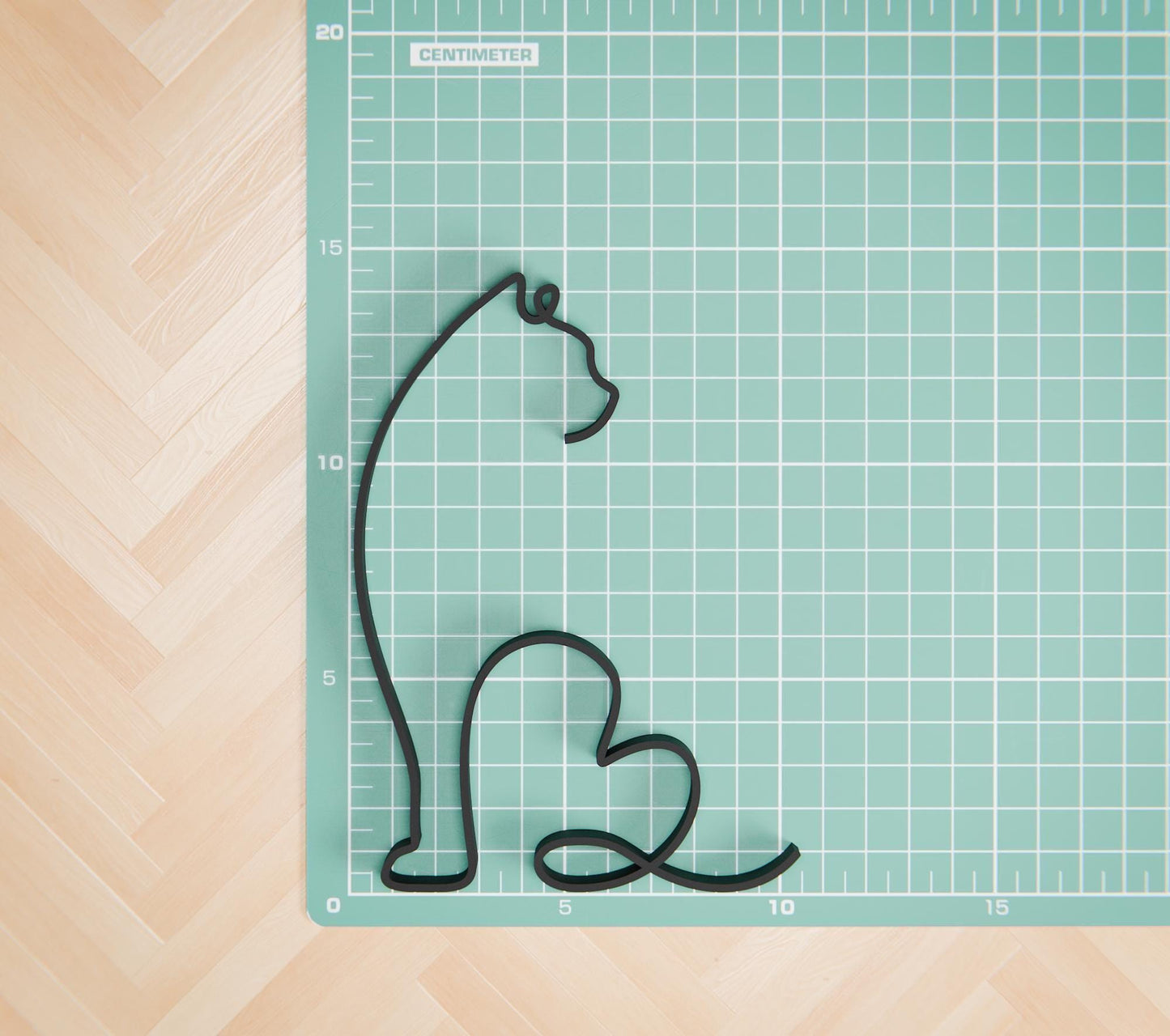 Persian Cat 02 - Line Art Figure