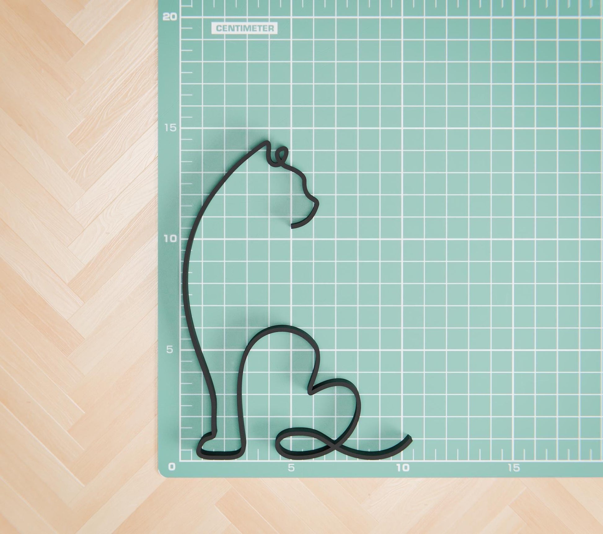 Persian Cat 02 - Line Art Figure