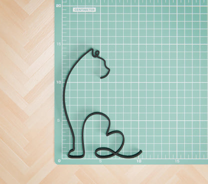 Persian Cat 02 - Line Art Figure