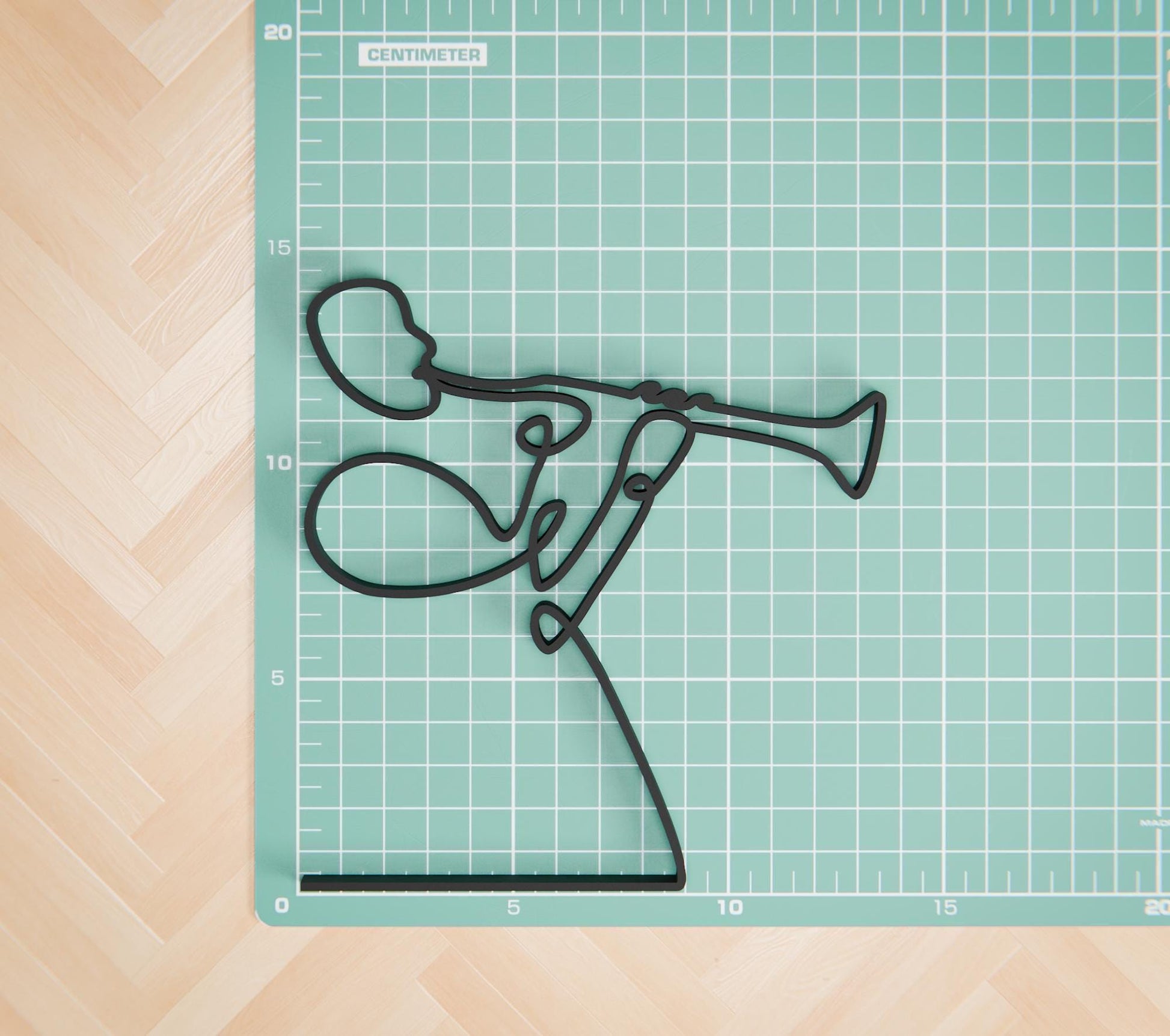 Clarinet Player - Customized Line Art Figure