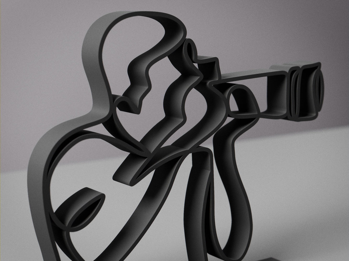 Photographer - Customized Line Art Figure