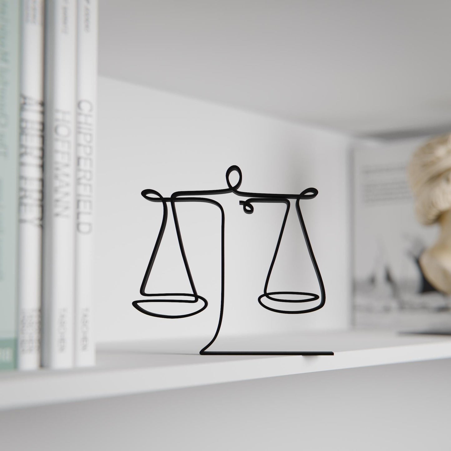 Libra The Scales - Customized Line Art Figure