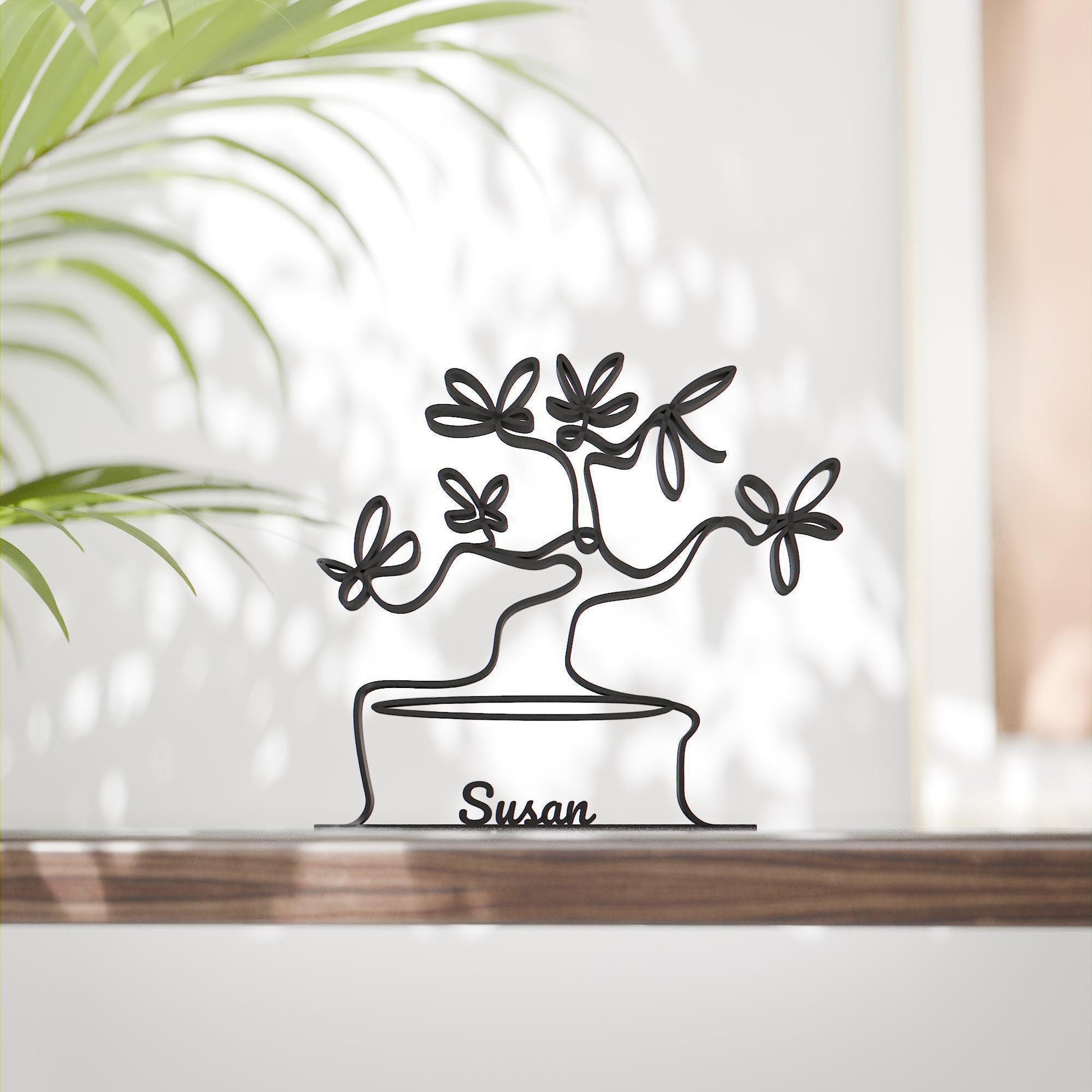 Bonsai Tree - Customized Line Art Figure