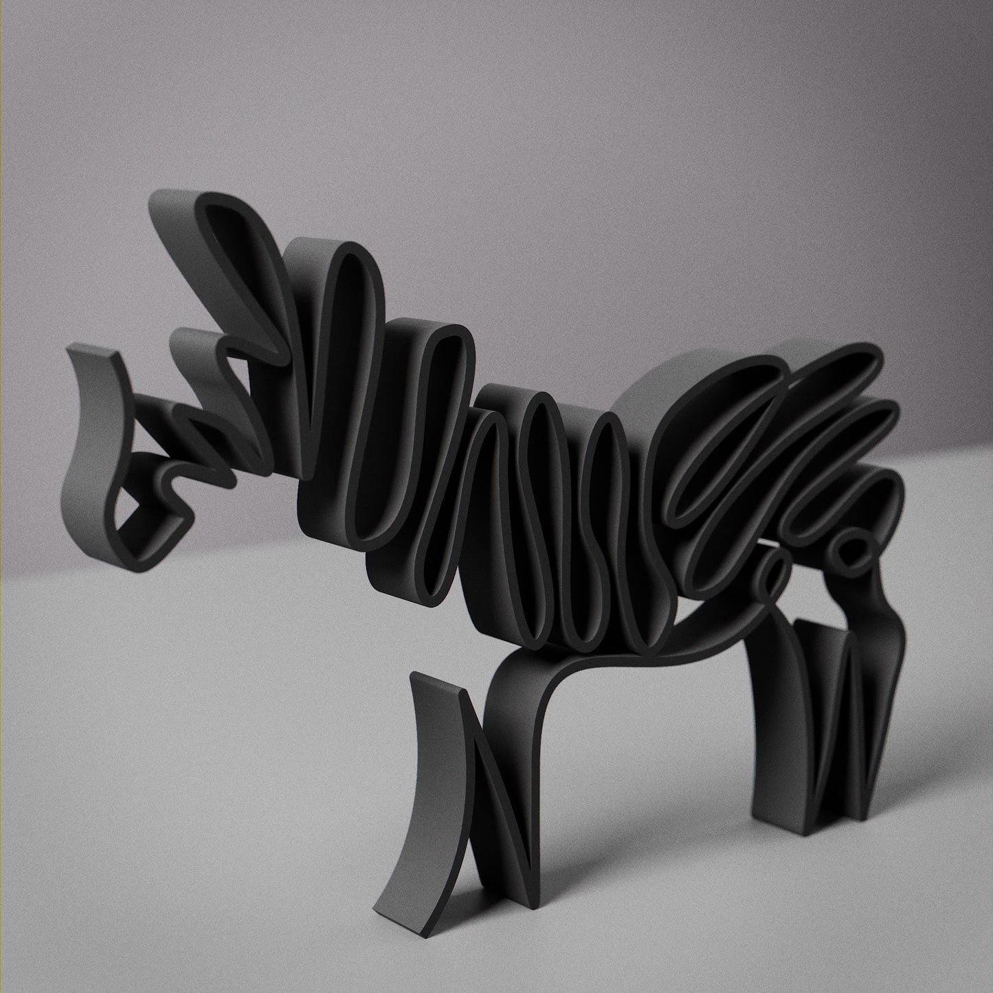 Zebra - Line Art Figure