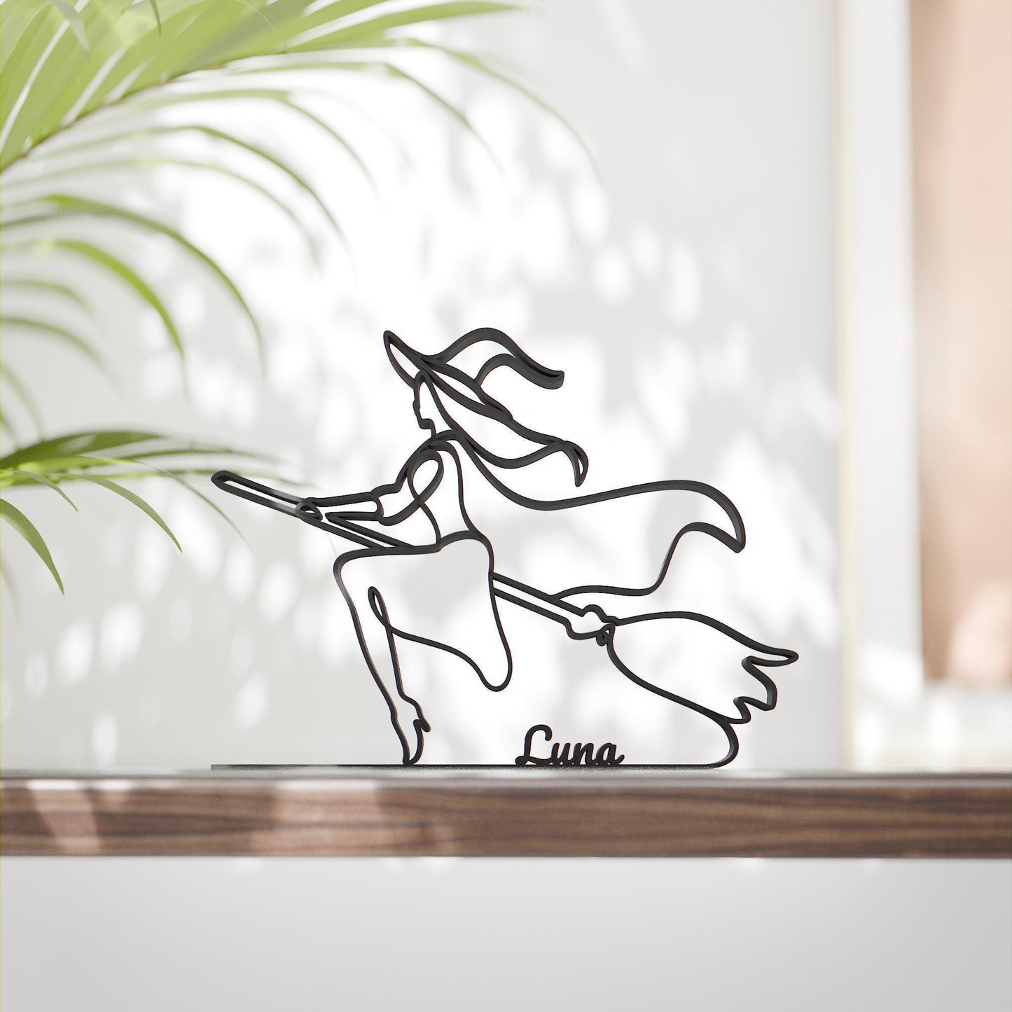 Halloween Witch - Customized Line Art Figure