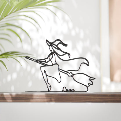 Halloween Witch - Customized Line Art Figure