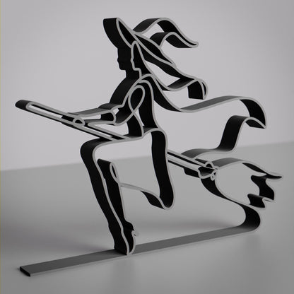 Halloween Witch - Customized Line Art Figure