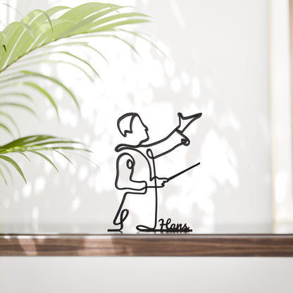 Conductor - Customized Line Art Figure