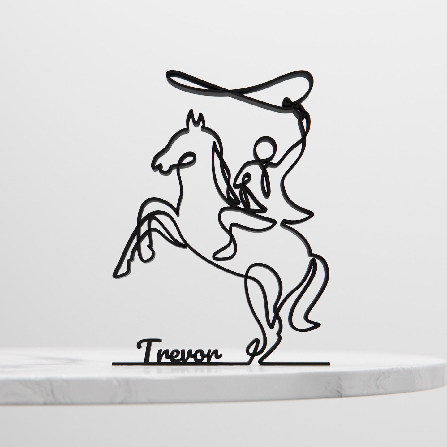 Rodeo - Line Art Figure