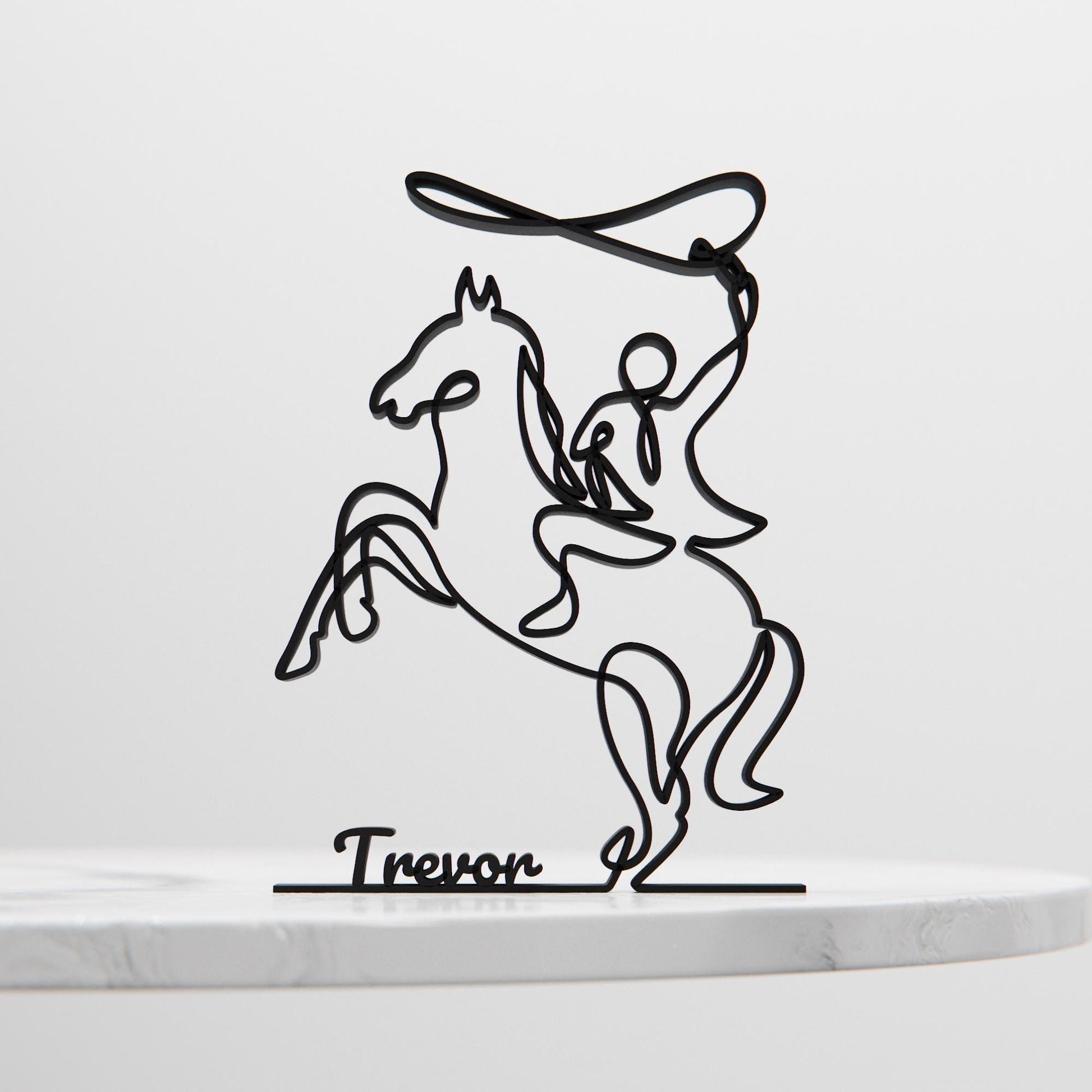 Rodeo - Line Art Figure
