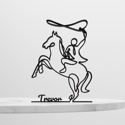 Rodeo - Line Art Figure