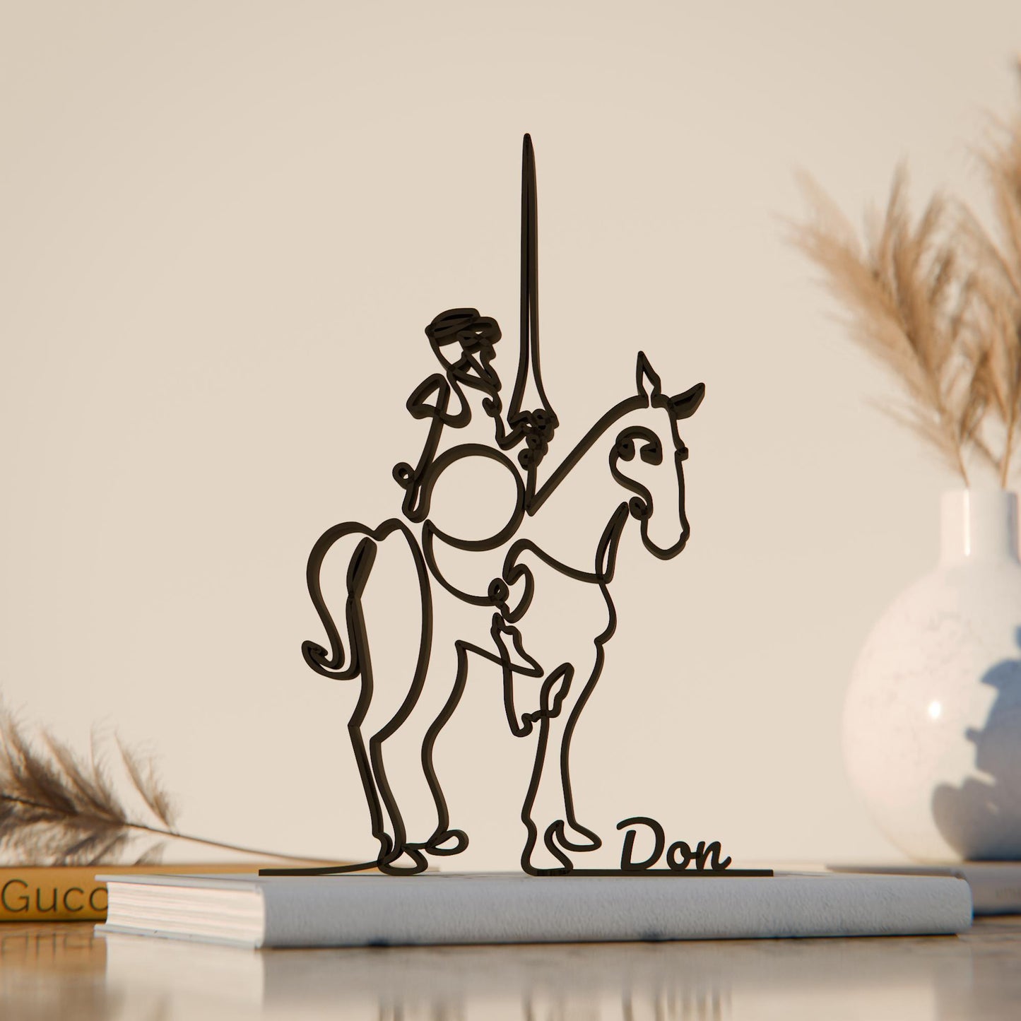 Don Quijote - Customized Line Art Figure