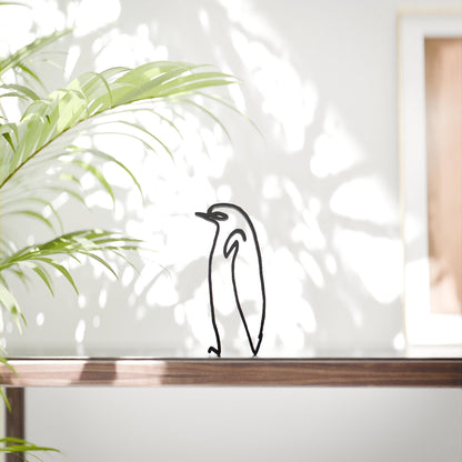 Picasso's Penguin - Line Art Figure