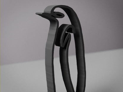 Picasso's Penguin - Line Art Figure