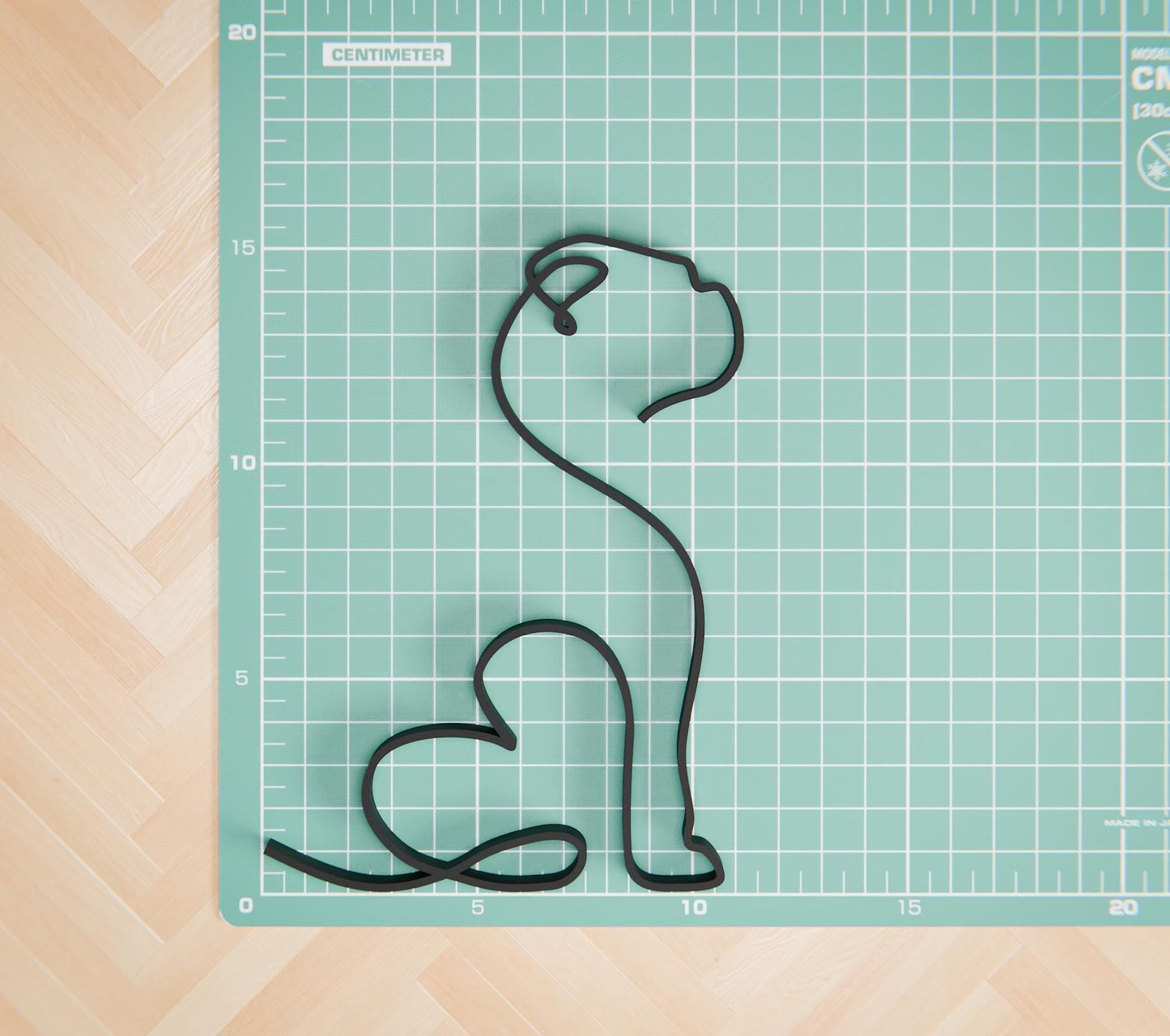 Boxer Dog 41 - Line Art Figure