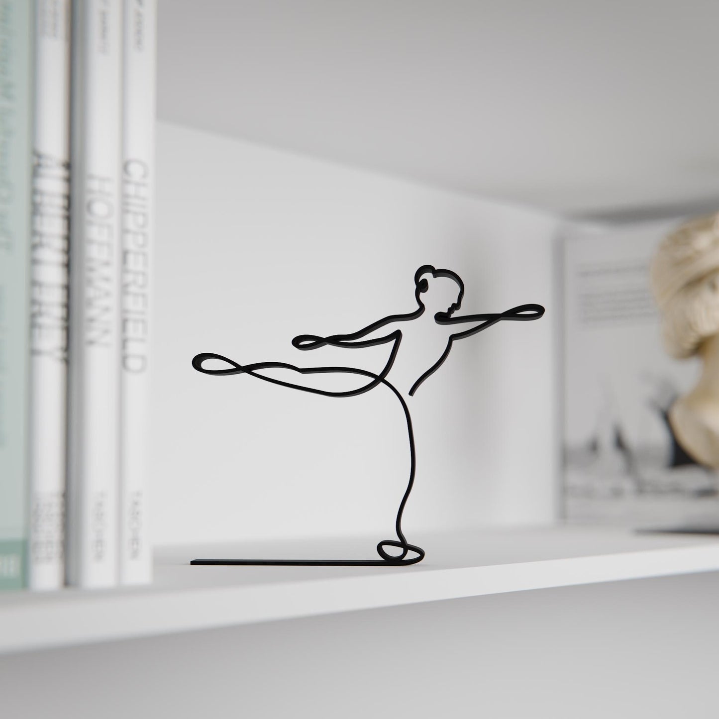 Female Figure Skater - Customized Line Art Figure
