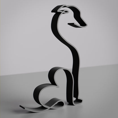 Italian Greyhound Dog 32 - Line Art Figure
