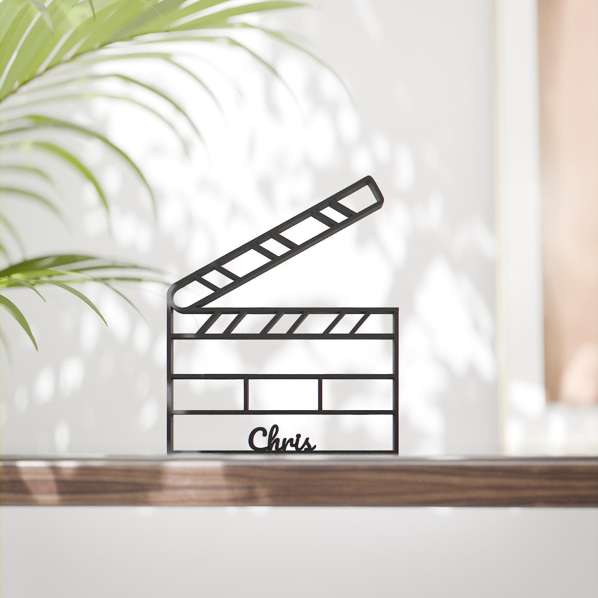 Movie Clapboard - Customized Line Art Figure