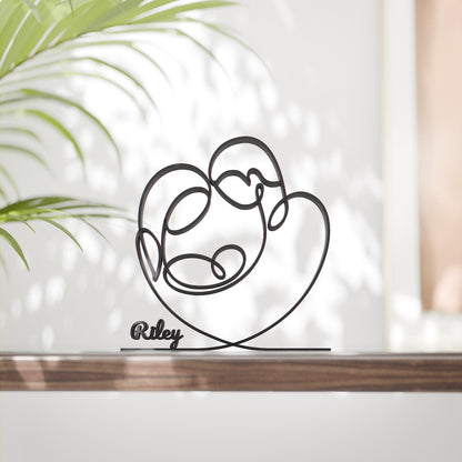 Newborn - Customized Line Art Figure