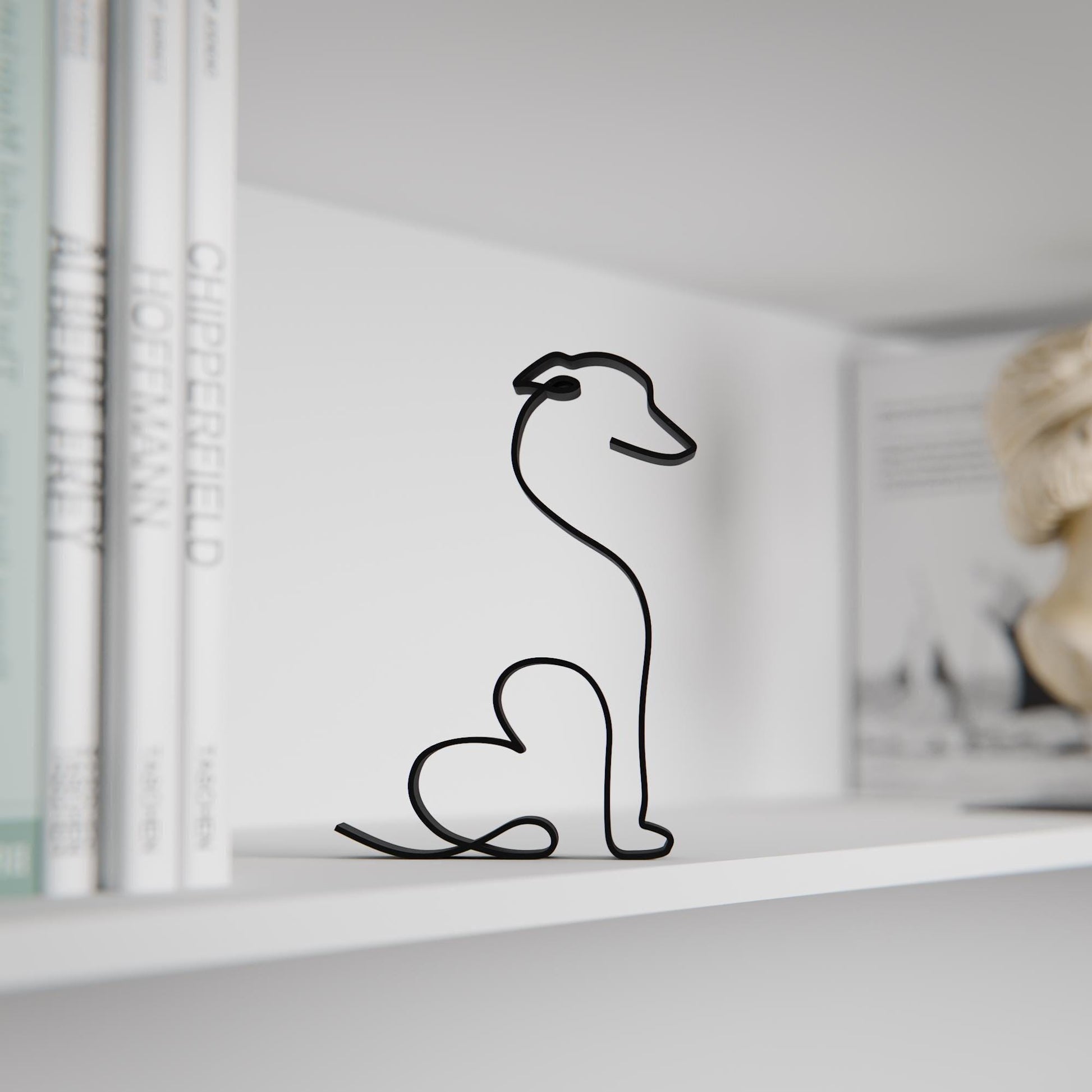 Italian Greyhound Dog 32 - Line Art Figure