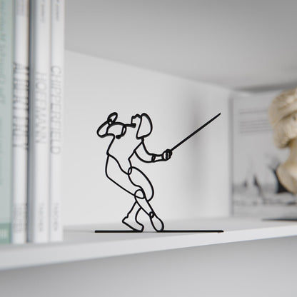 Fencer - Customized Line Art Figure