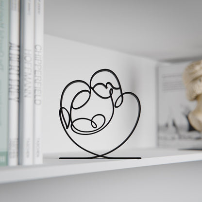 Newborn - Customized Line Art Figure