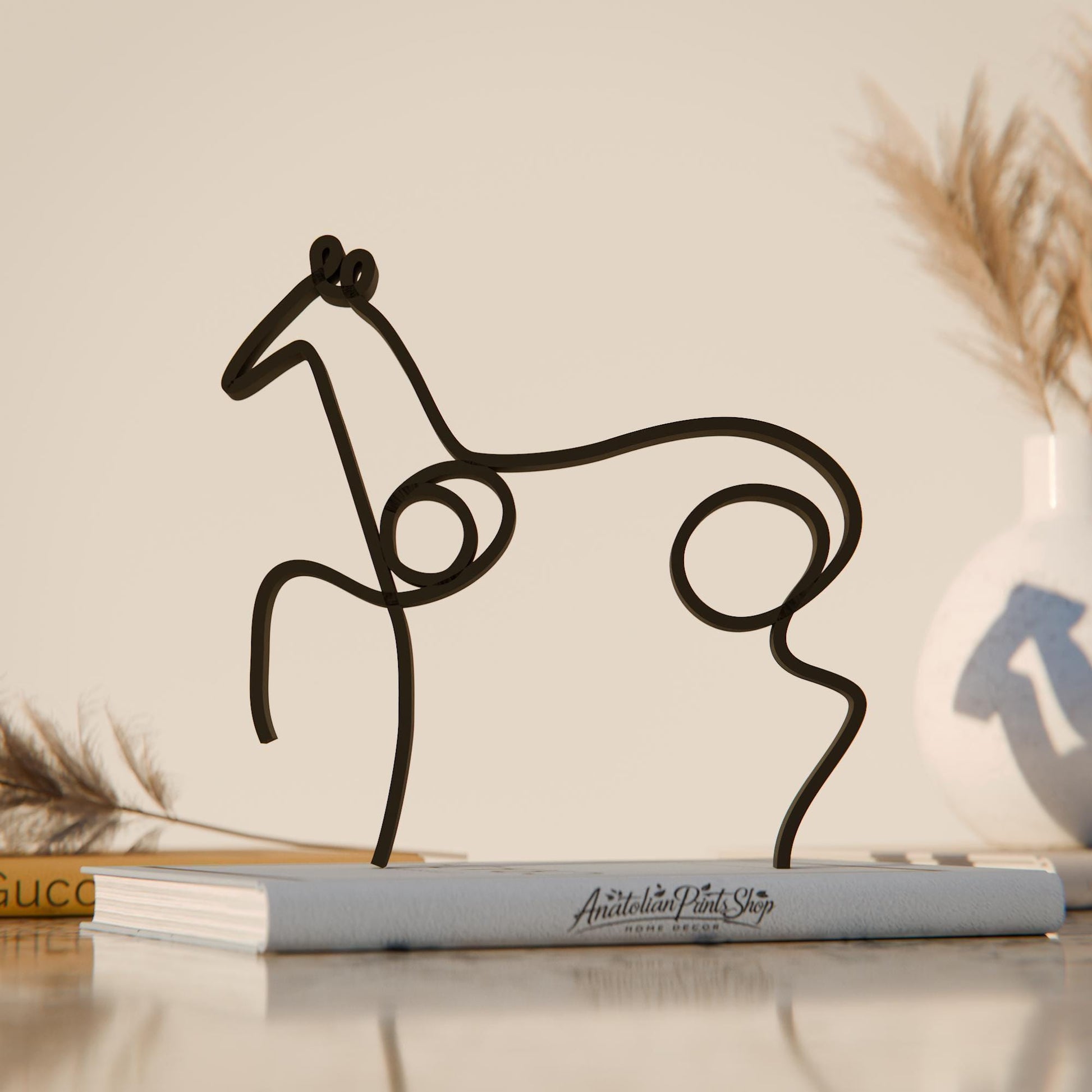 Picasso's Horse - Line Art Figure