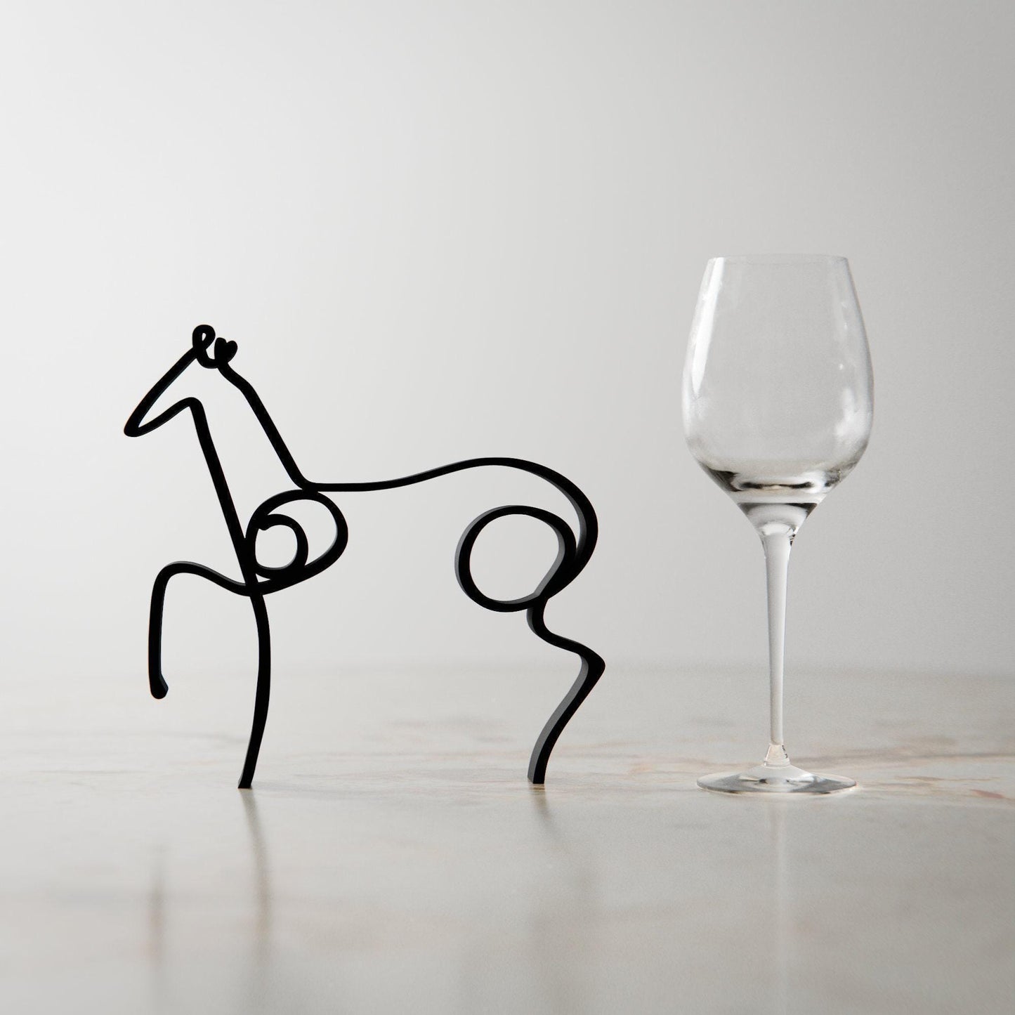 Picasso's Horse - Line Art Figure