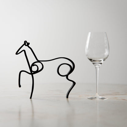 Picasso's Horse - Line Art Figure