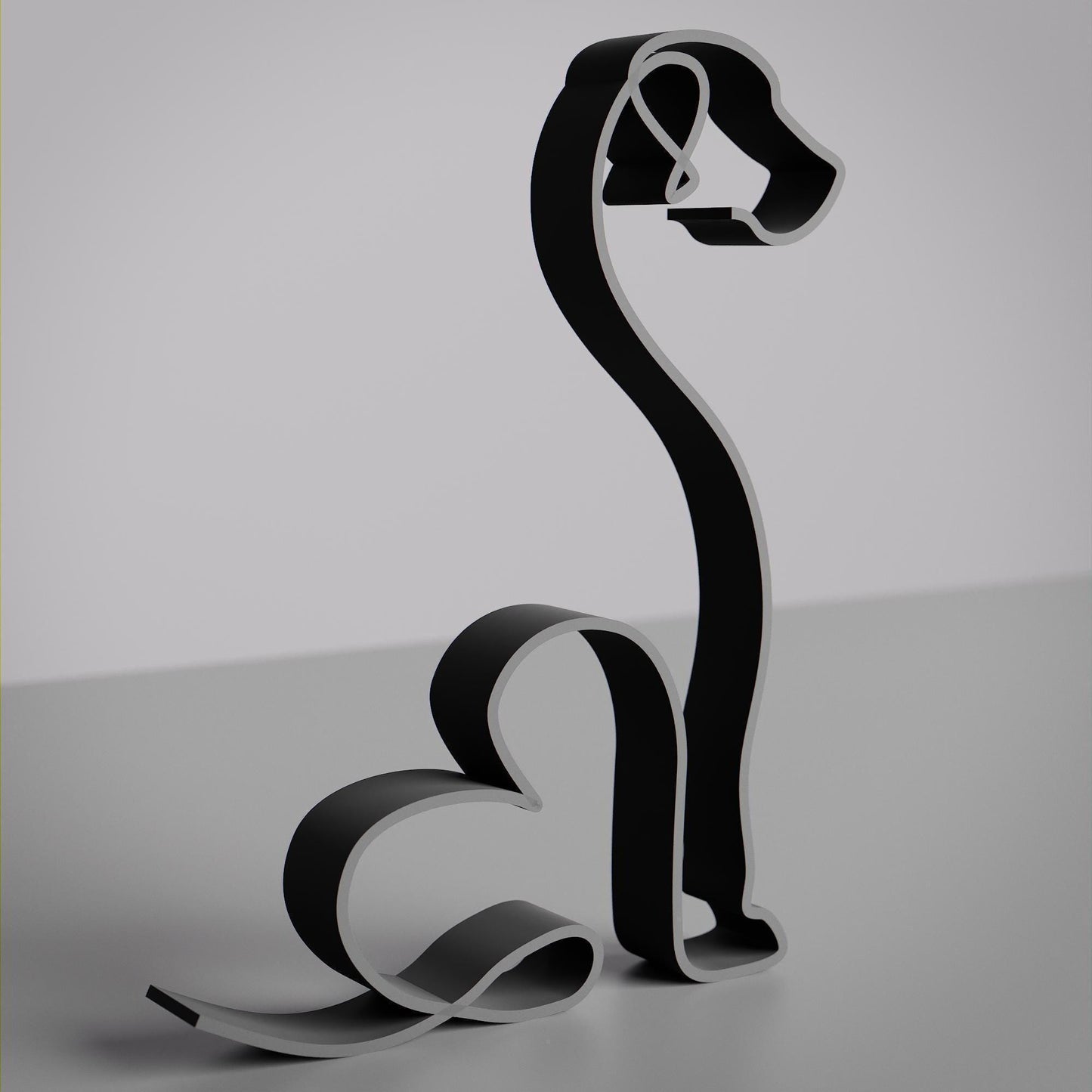 Great Dane Dog 18 - Line Art Figure -