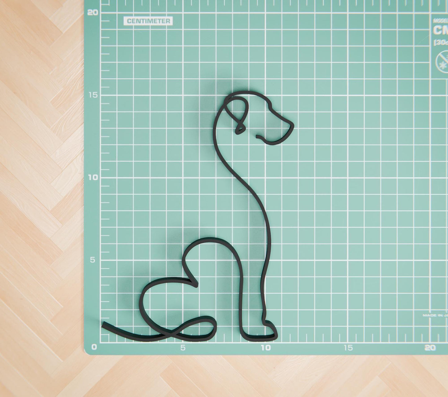 Great Dane Dog 18 - Line Art Figure -