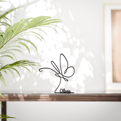 Butterfly - Customized Line Art Figure