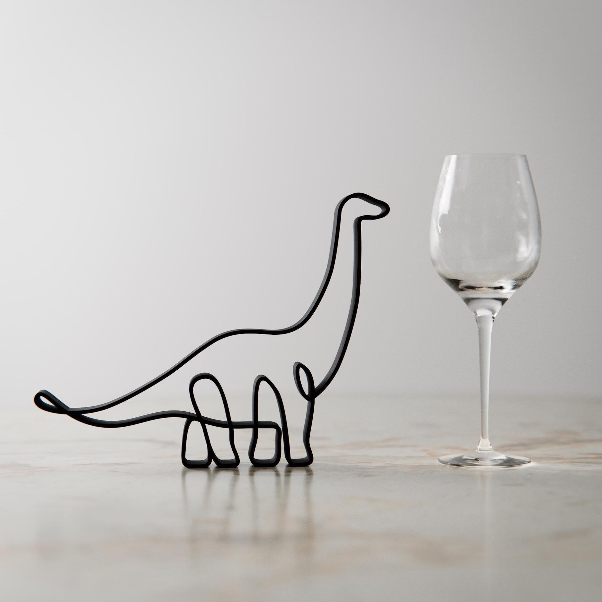 Dinosaur - Line Art Figure