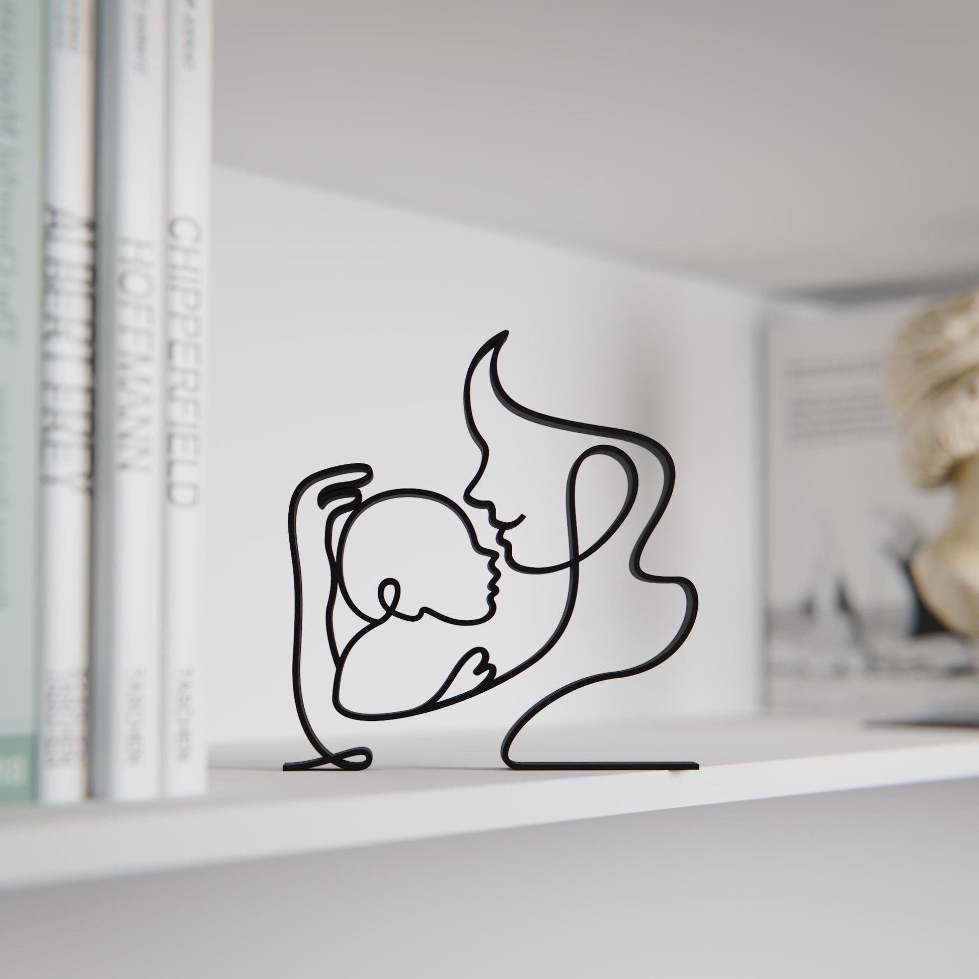 New Mom - Customized Line Art Figure