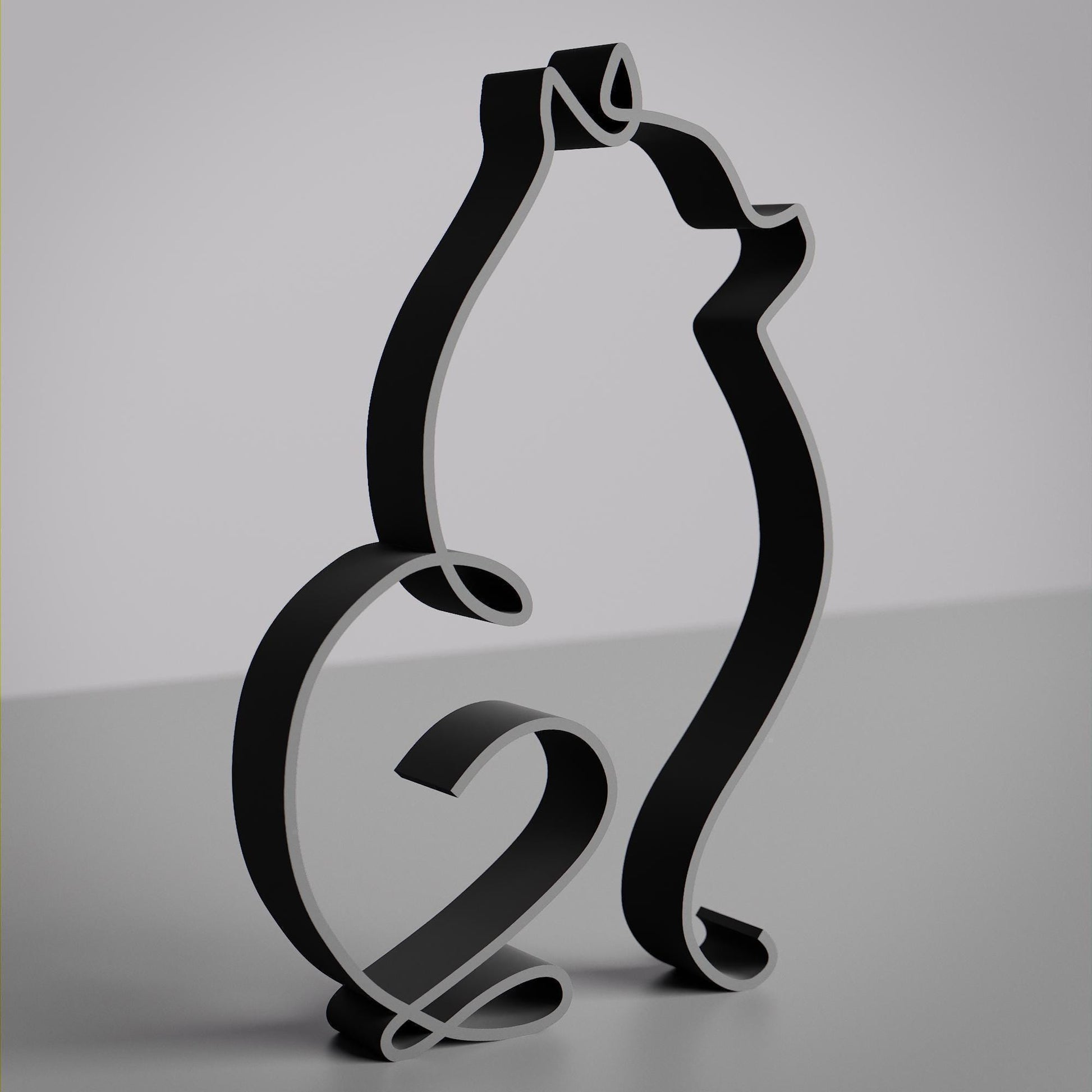 Pomeranian Dog 78 - Line Art Figure