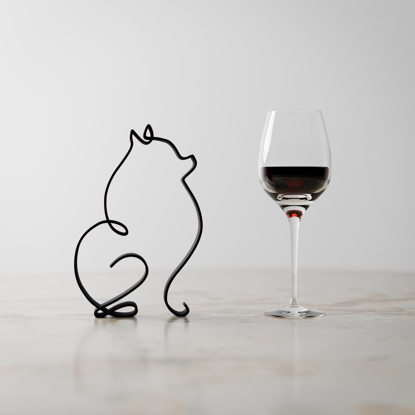 Pomeranian Dog 78 - Line Art Figure