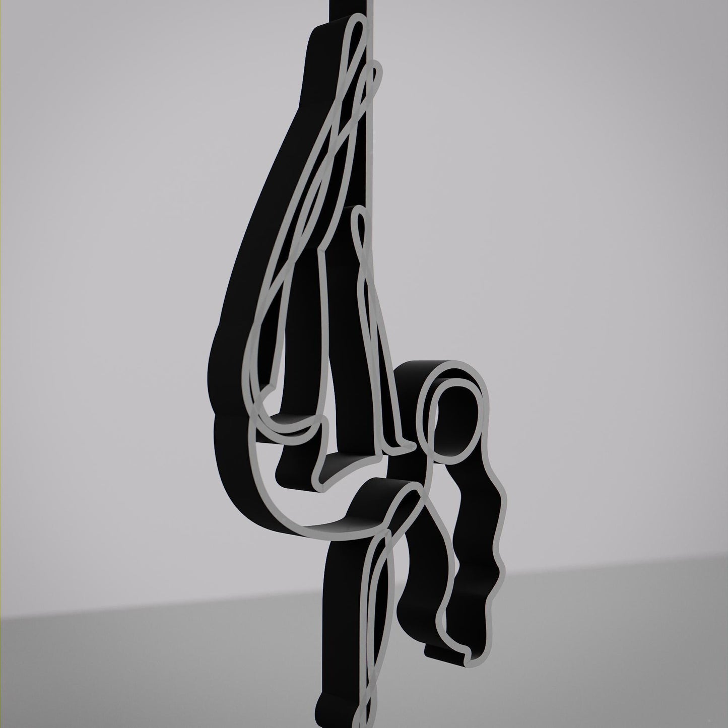 Pole Dancer - Customized Line Art Figure