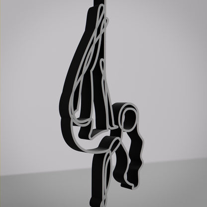 Pole Dancer - Customized Line Art Figure