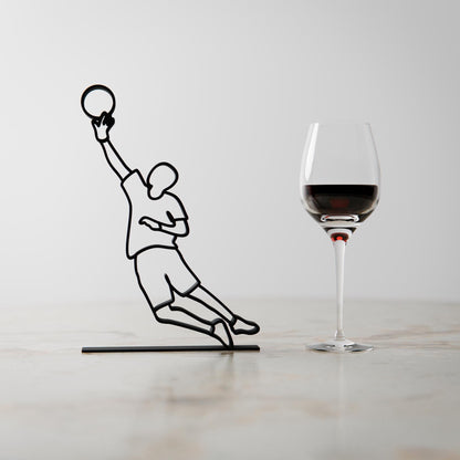 Goalkeeper - Customized Line Art Figure