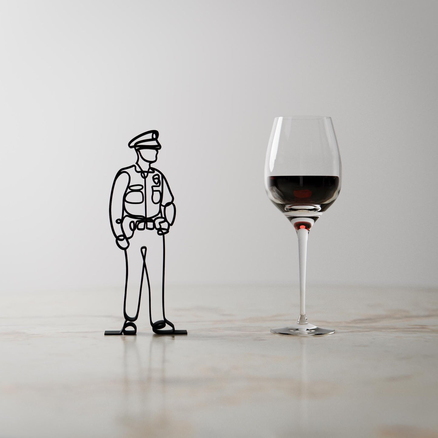 Policeman/Police Officer - Customized Line Art Figure
