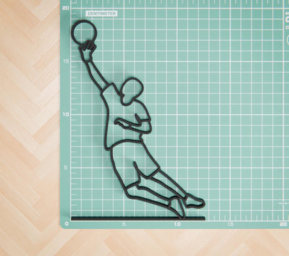 Goalkeeper - Customized Line Art Figure