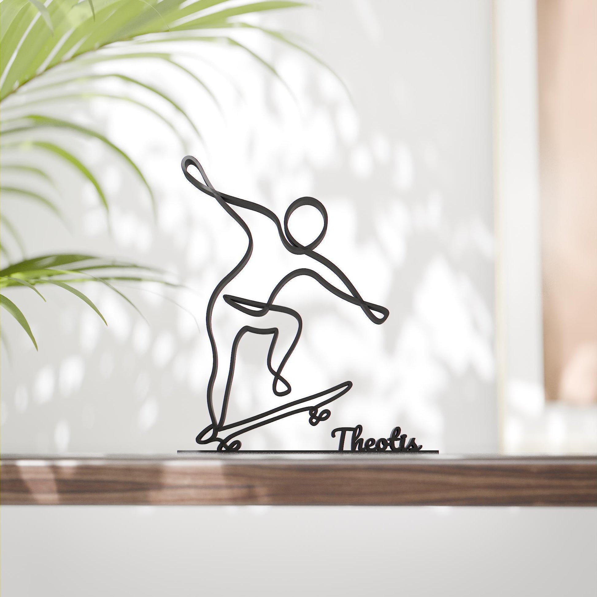 Skater - Customized Line Art Figure