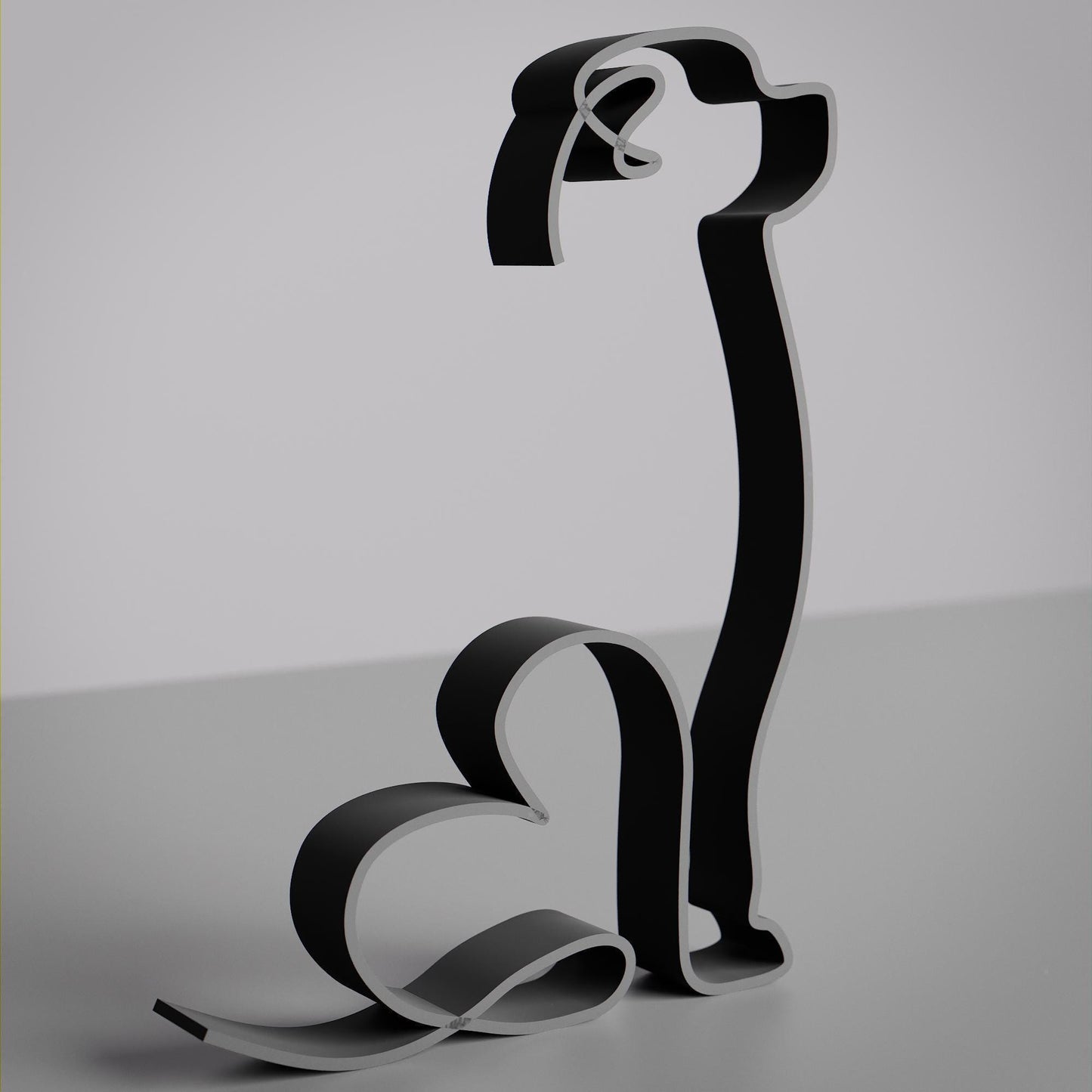 Rottweiler Dog 16 - Line Art Figure