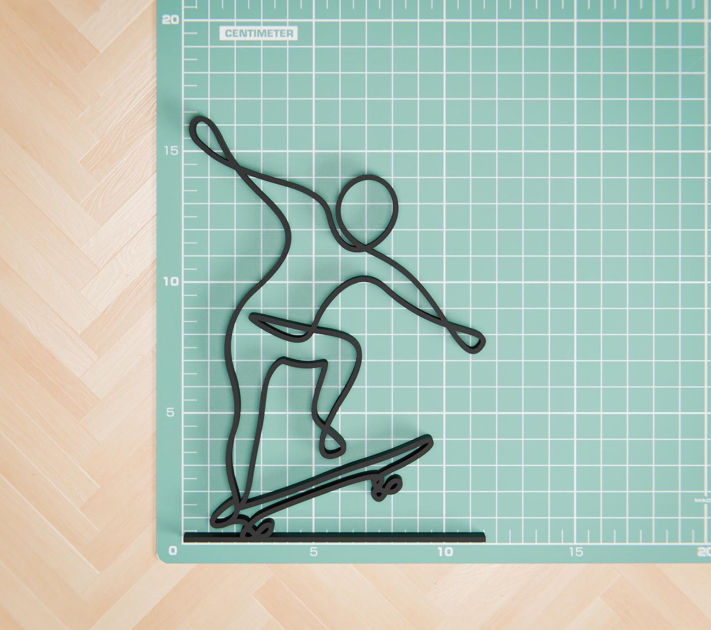 Skater - Customized Line Art Figure