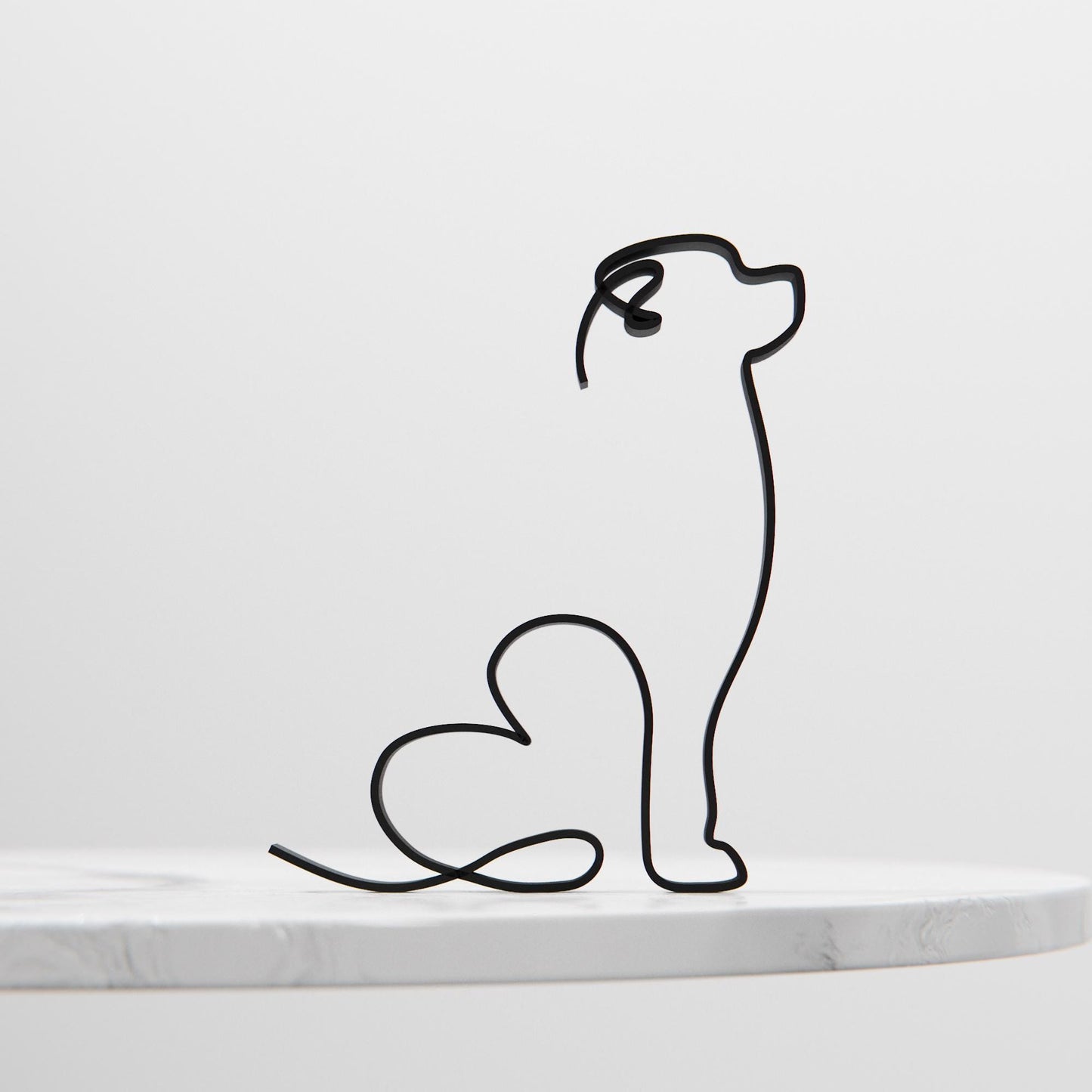 Rottweiler Dog 16 - Line Art Figure