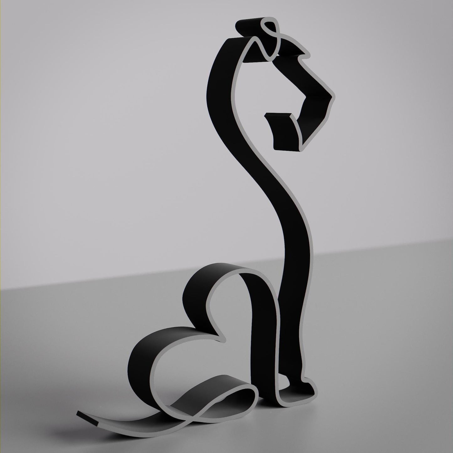 Irish Terrier Dog 29 - Line Art Figure